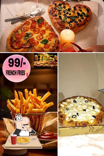 French fries at Delicious pizza store