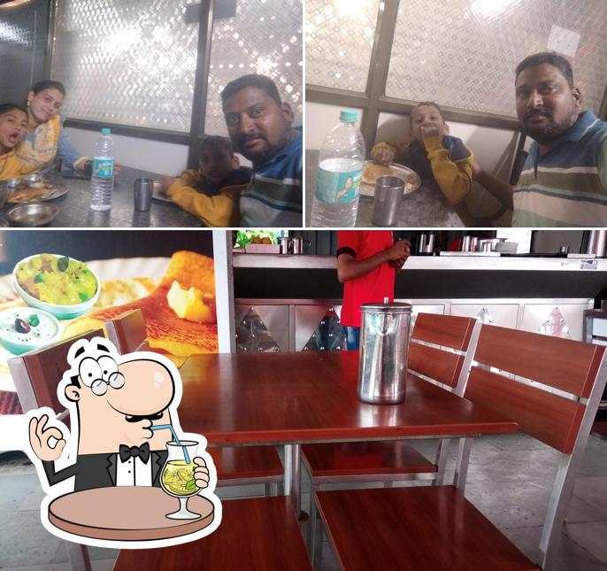This is the photo displaying drink and interior at Mahalaxmi Cafeteria