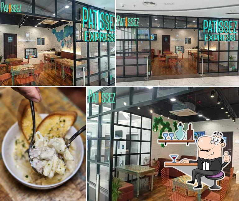The interior of Patissez Express
