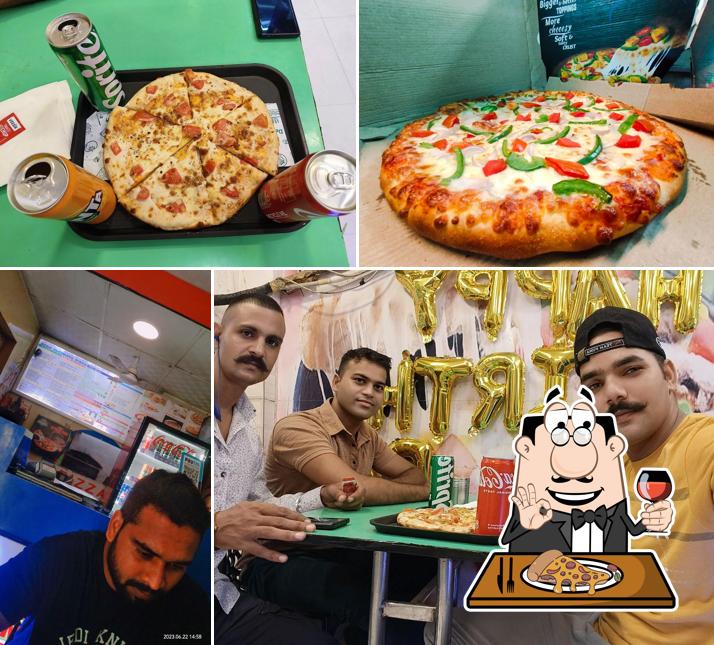 Pick different kinds of pizza