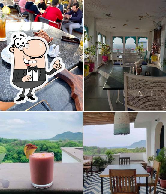 The interior of Sun N Moon Cafe & Restaurant