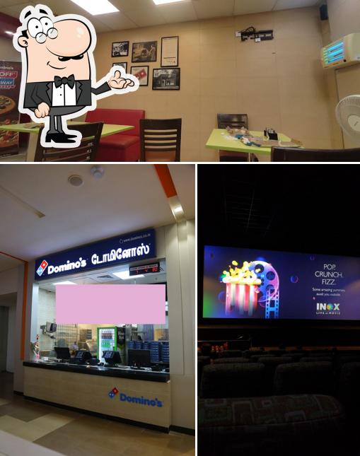 The interior of Domino's Pizza Prozone Mall, Coimbatore