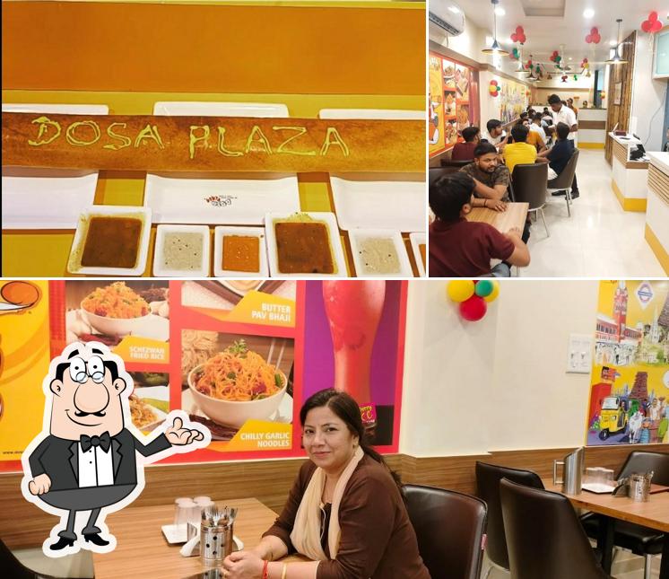 Among various things one can find interior and food at Dosa Plaza (Punjabi Tadka)