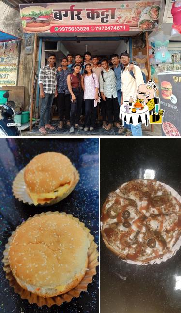 This is the image displaying food and exterior at Burger katta