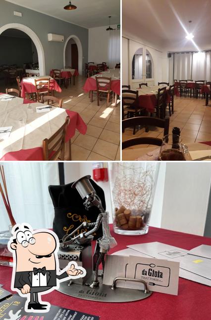 Gli interni di da Gioia Trattoria e