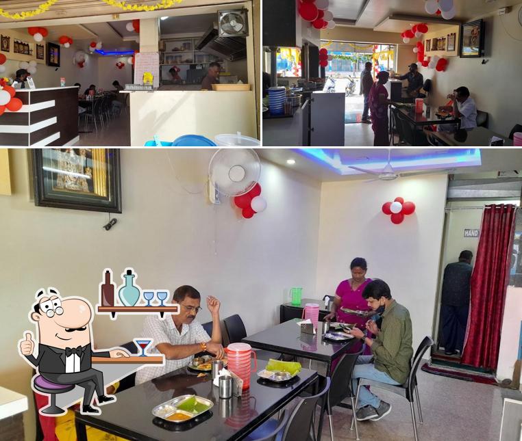 The interior of Shree Raghavendra Cafe