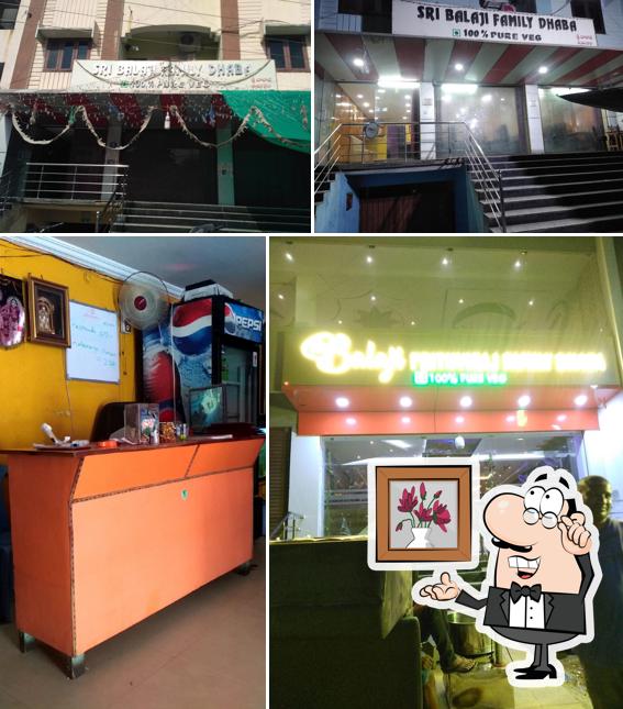 The interior of Sri Balaji Family Dhaba