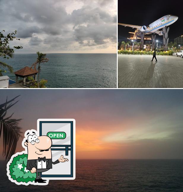 Enjoy the view at the outside area of The Sky Bar