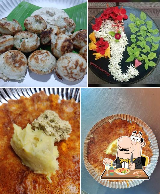 Food at Davangere butter dosa hotel