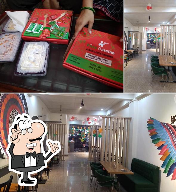 The interior of Pizza Cassino