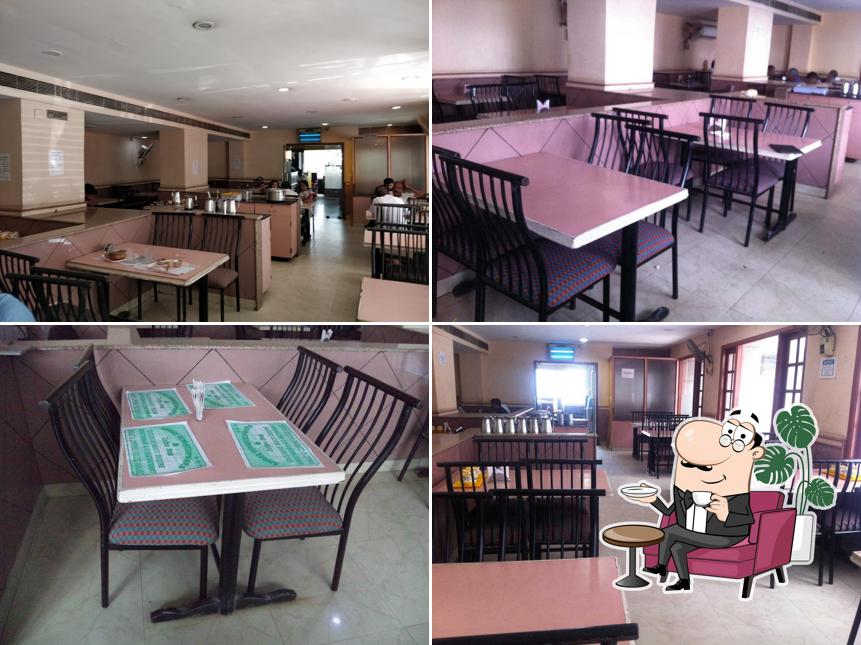 The interior of Shree Venkateshwara Coffee Shop