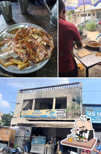 The photo of food and exterior at Vishnu Naan & Fast Food
