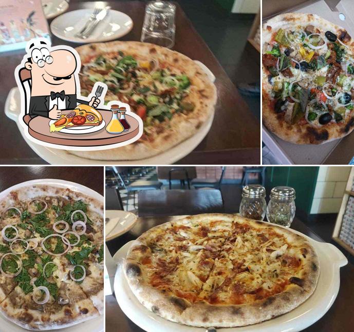 Pick various types of pizza
