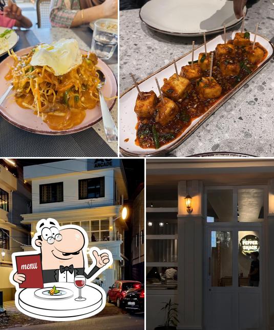 The restaurant's food and exterior