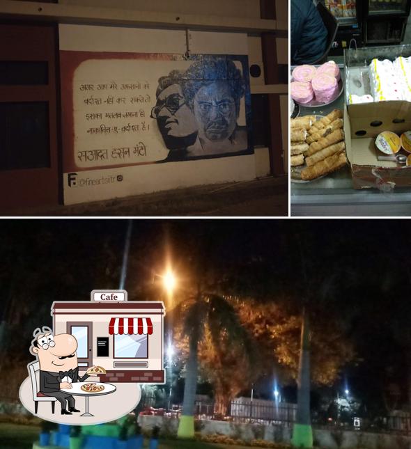 Enjoy the view at the outside area of Azad Bhawan Canteen