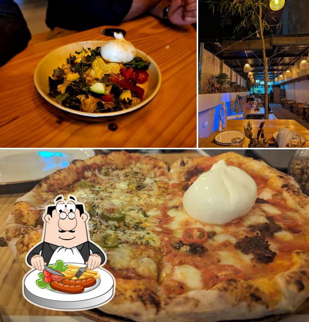 Among different things one can find food and beverage at Mad About Crust