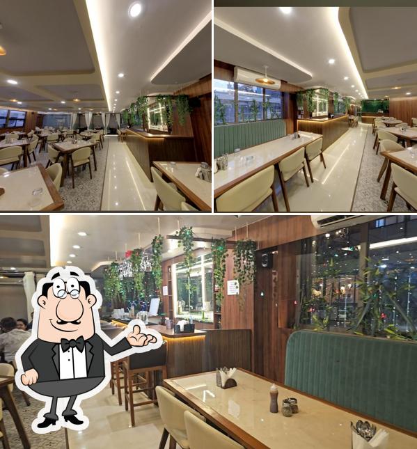 The interior of New taste & flavour veg & non veg