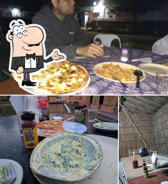 The interior of La Casa Pizzeria & Vatika Resort