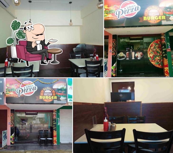 The interior of Libra's Pizza