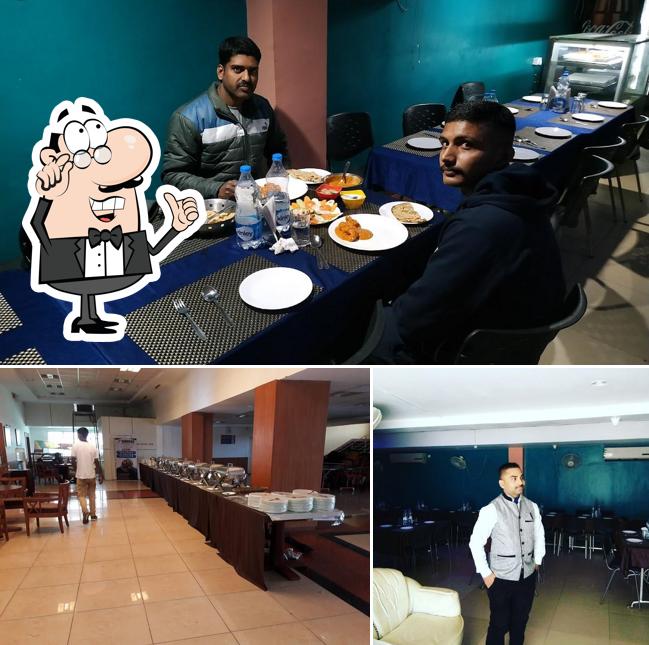 The interior of Samagra Restaurant