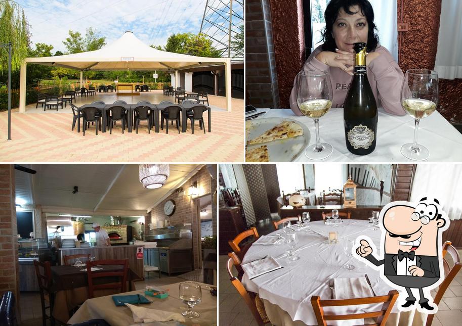 Gli interni di Trattoria Boscaccio