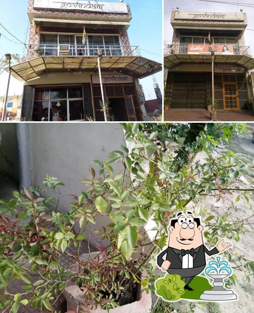 Enjoy the view at the outside area of Govindam Restaurant