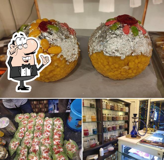Among various things one can find interior and food at Sri Sowbhagya Royal Sweet House & Pan Mahal