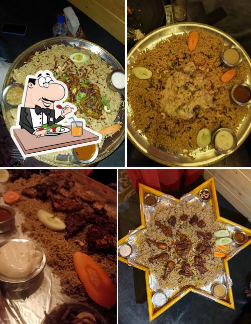 Biryani at Mandi croods Guntur