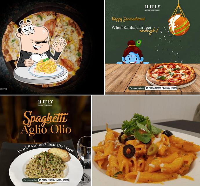 Spaghetti carbonara at 11 July Kitchen Bar & Banquet