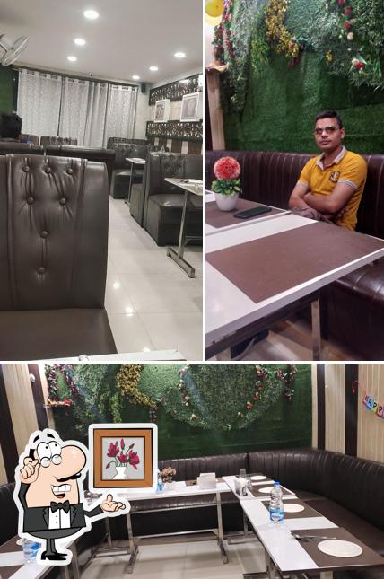 The interior of Aashirvad family restaurant