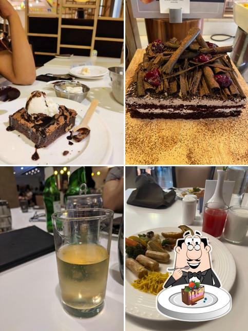 Chocolate cake at Cafe NH 8