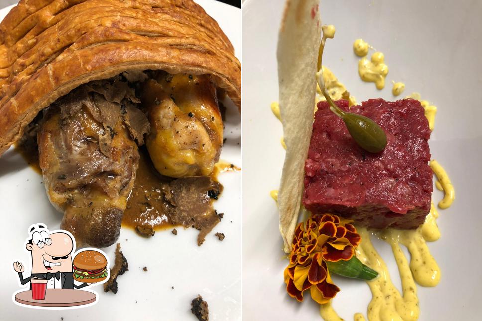 Prenditi un hamburger a Ristorante Hotel Cibarium di Sellano Andrea
