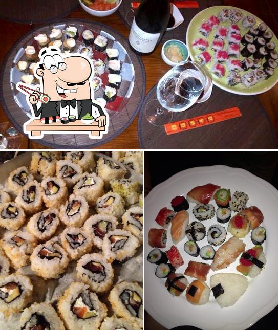 Scegli le diverse opzioni di sushi