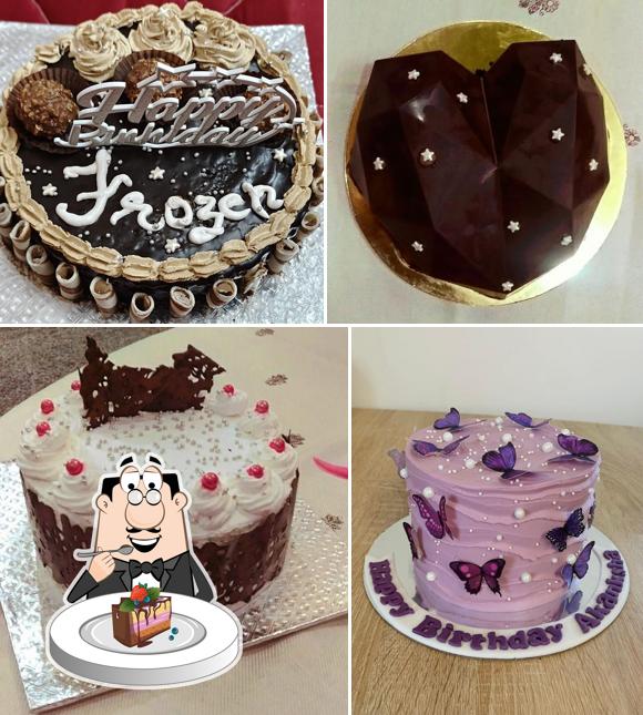 Chocolate cake at The Purple Baker's