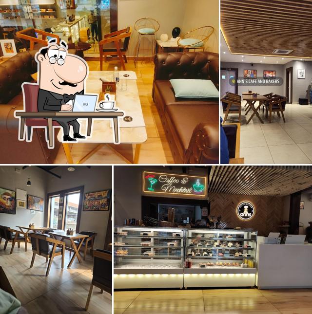 Take a seat at one of the tables at Ann's Cafe & Bakers