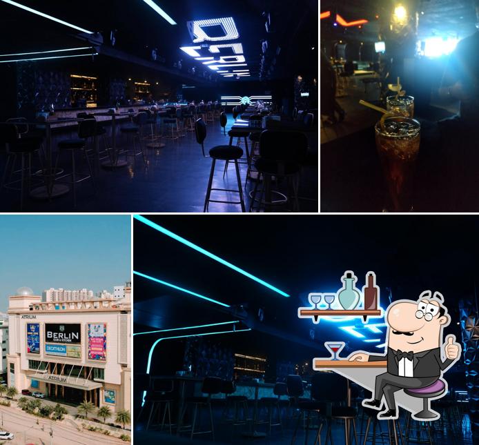 Take a seat at one of the tables at Berlin Hyderabad