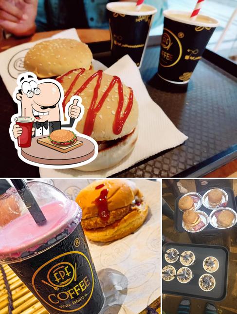 Order a burger at FPF (Coffee Wale Bhaiya)