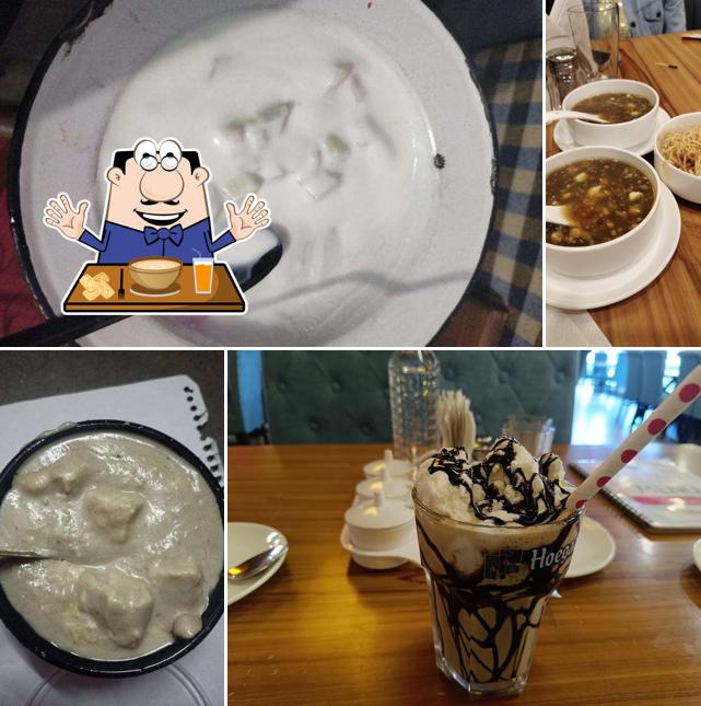 Clam chowder at Ice & Spice Restaurant