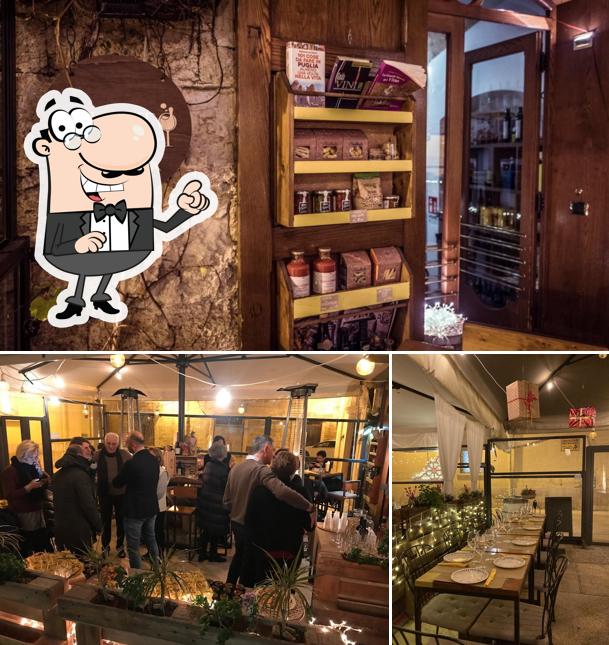 La immagine della interni e bevanda di In alto vineria