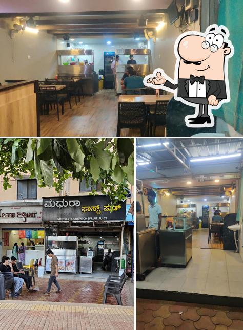The interior of Madhura Fast Food