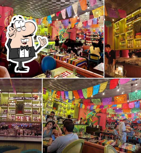 The interior of Mezcalita