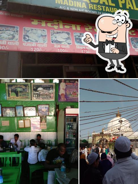 Check out the photo depicting exterior and interior at Madina Restaurant