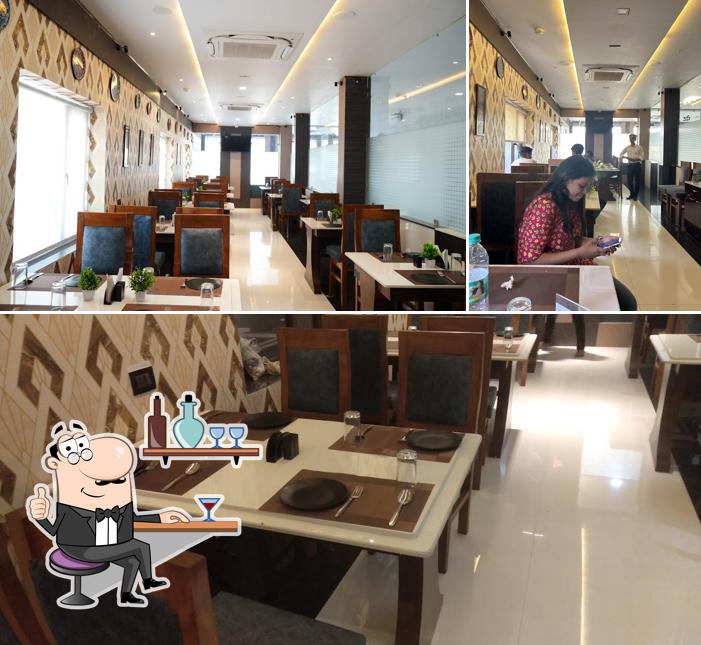 The interior of Pet Puja - a Pure Vegetarian Restaurant