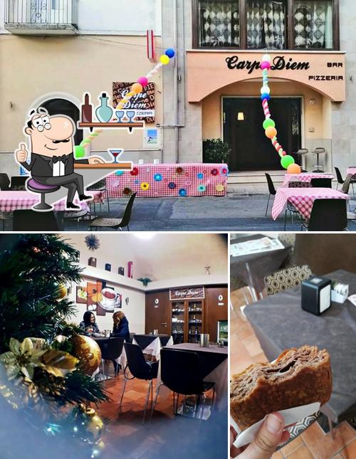 Gli interni di Carpe Diem bar - pizzeria
