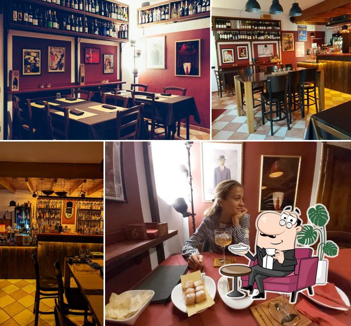 Gli interni di Osteria Enoteca Bombetta