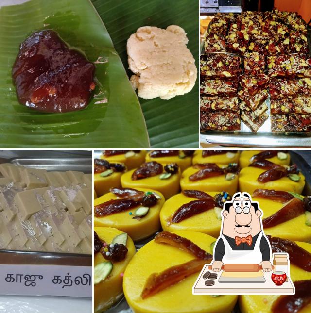 VijayaLakshmi Lala Sweets & Bakers serves a selection of sweet dishes