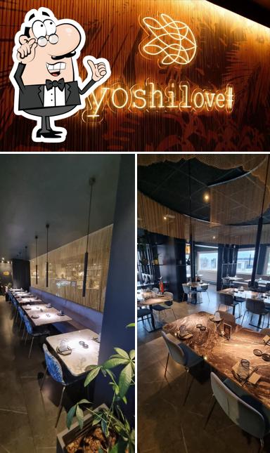Gli interni di Yoshi Restaurant