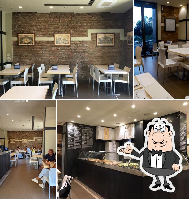 Gli interni di Pizza Roma