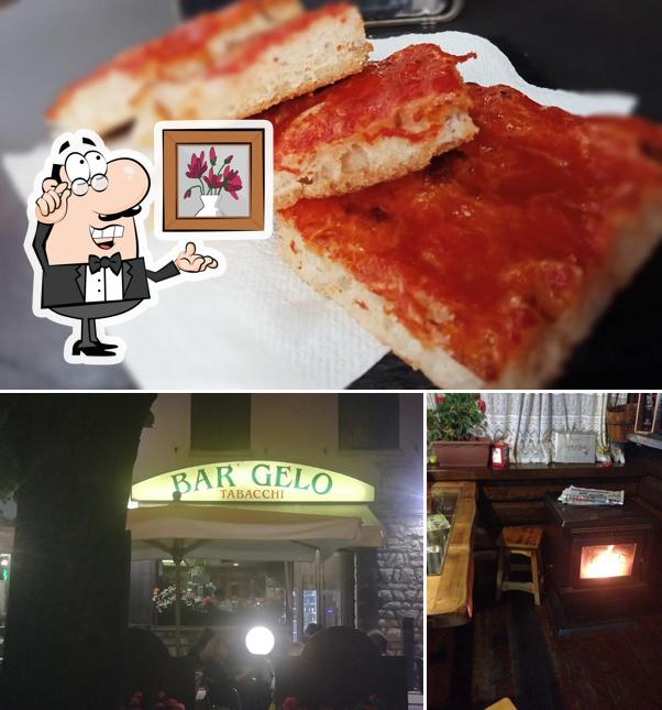 Tra le varie cose da Bar Gelo si possono trovare la interni e cibo