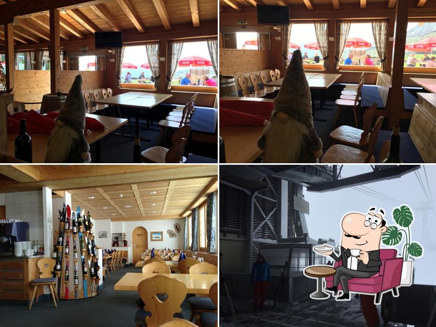 Gli interni di Berggasthaus Parsennhütte